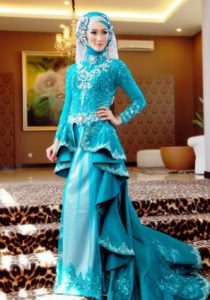 Gambar gaun pesta modern muslim