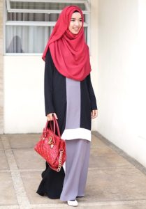 model hijab casual modern