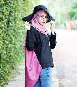 model hijab casual modern